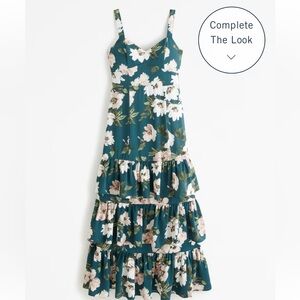 Abercrombie Drama Ruffle Tiered Maxi Dress - Size Large